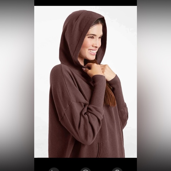 NUUDS Luxe Knit Hoodie in Coffee Brown size Small - Picture 5 of 12